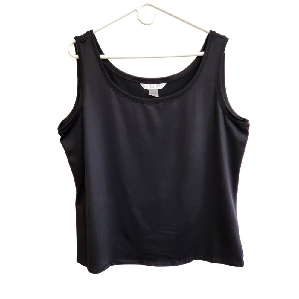 NEW Peter Nygard Dressy Black Shell, Tank Top, Size 1X